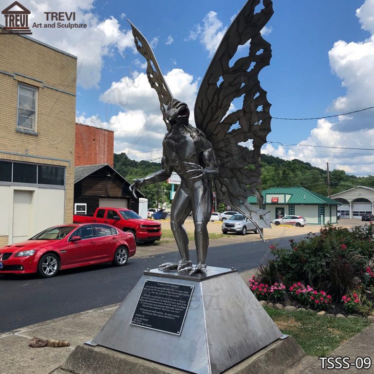 Metal-Mothman-Statue-West-Virginia-Replica-for-Sale-4