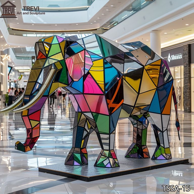 Geometric-Abstract-Elephant-Sculpture-for-shopping-mall