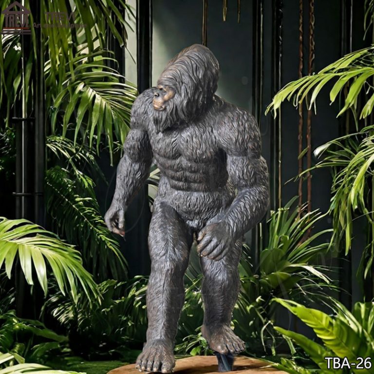 Bronze-Life-Size-Yeti-Statue-Bigfoot-for-Sale