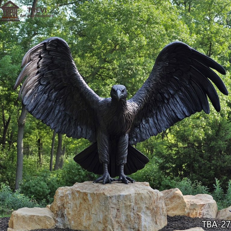 bronze vulture sculpture 4