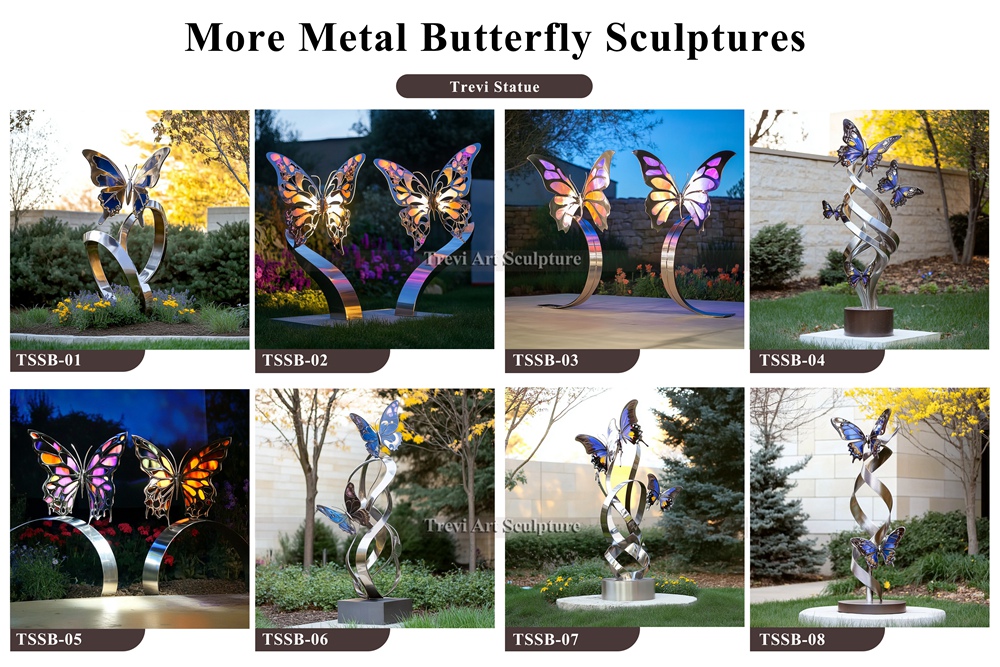 more butterfly sculpture