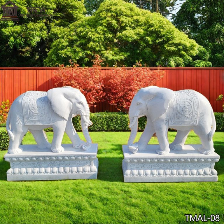 Large Marble Elephant Statue for Outdoor