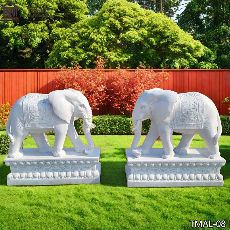 Large Marble Elephant Statue for Outdoor