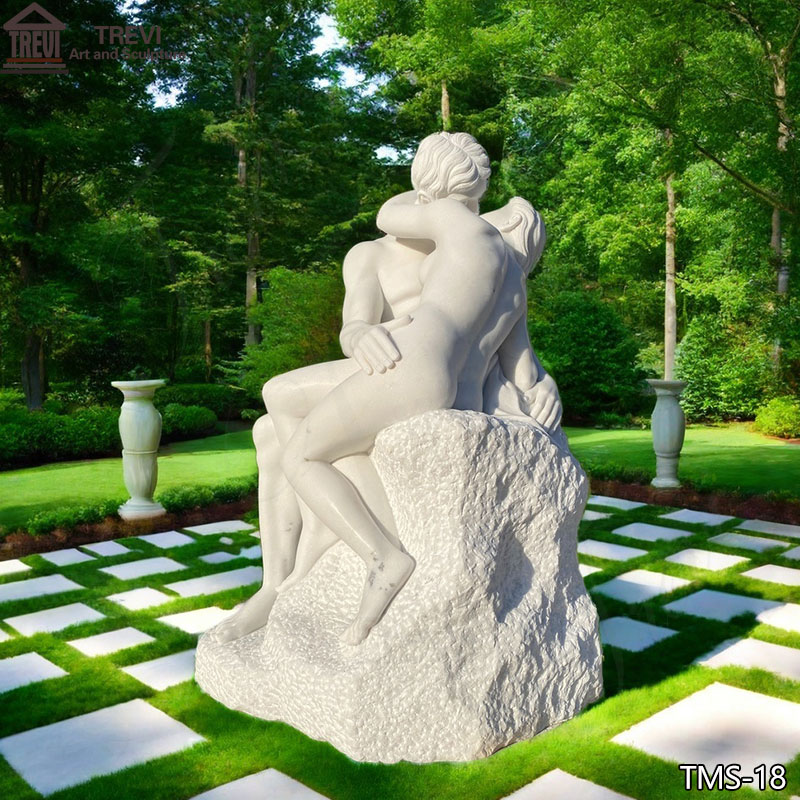 The Kiss Sculpture Rodin Marble Replica