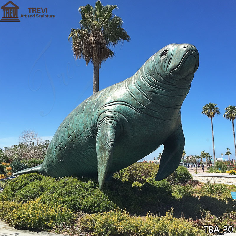 Bronze Manatee Statue
