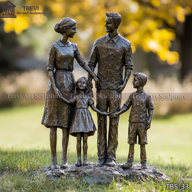 Bronze Family Sculpture