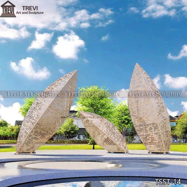 Large Metal Leaf Sculptures