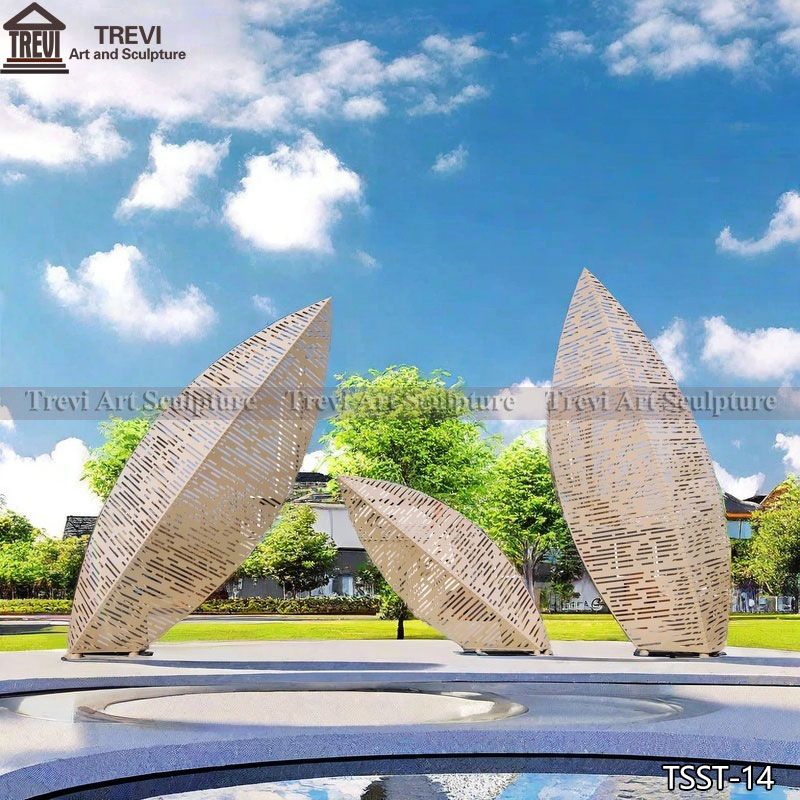 Large Metal Leaf Sculptures