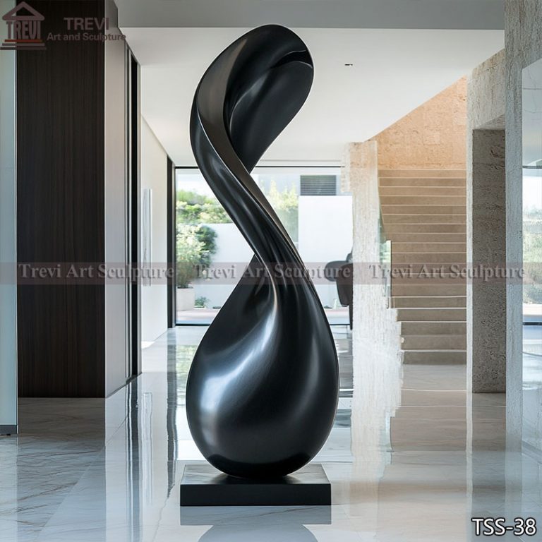 Black Metal Sculpture for Lobby