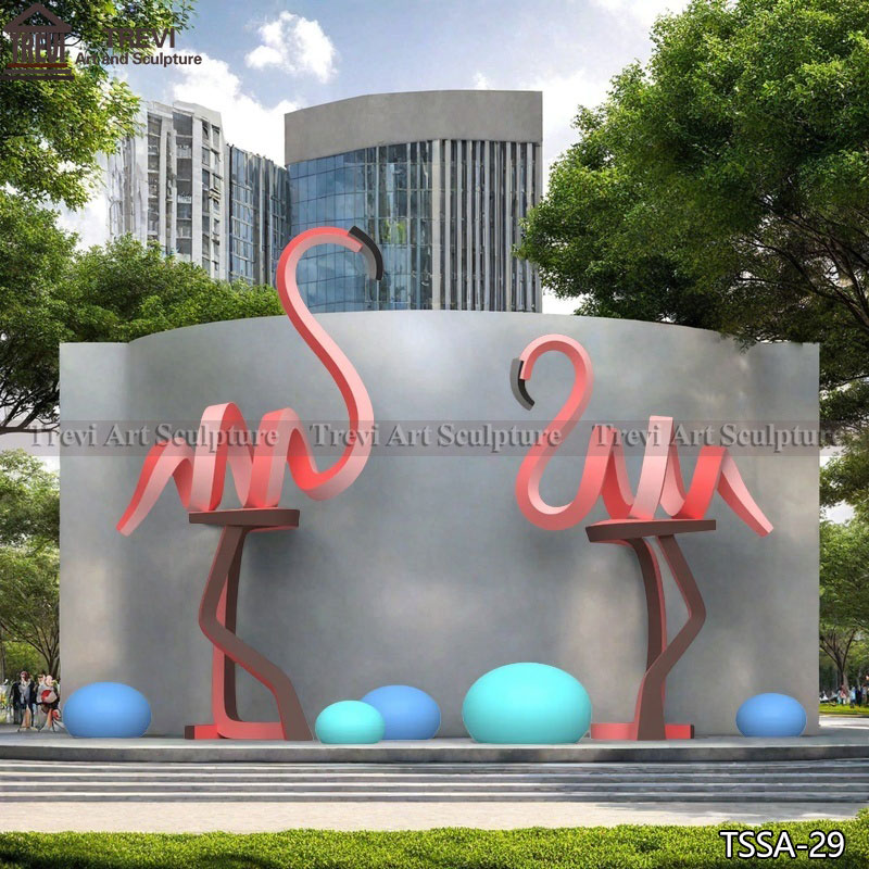 Metal Colorful Abstract Art Sculpture