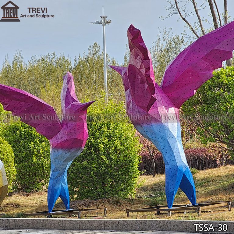 outdoor flying Metal Bird Statue