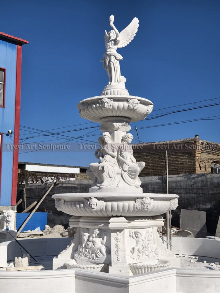 marble angel fountain