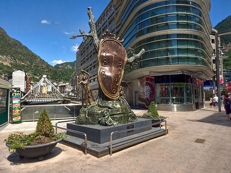 Famous Dali Clock Sculpture