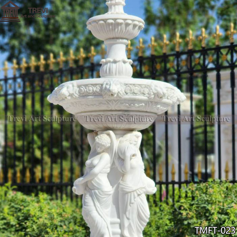 Marble Figure Statue Fountain detail