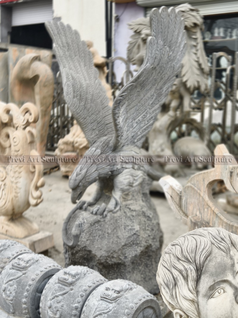 Large Stone Eagle sculpture