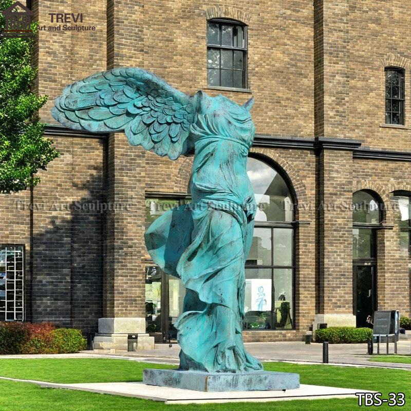 Life-Size bronze Nike of Samothrace Statue Garden Decor