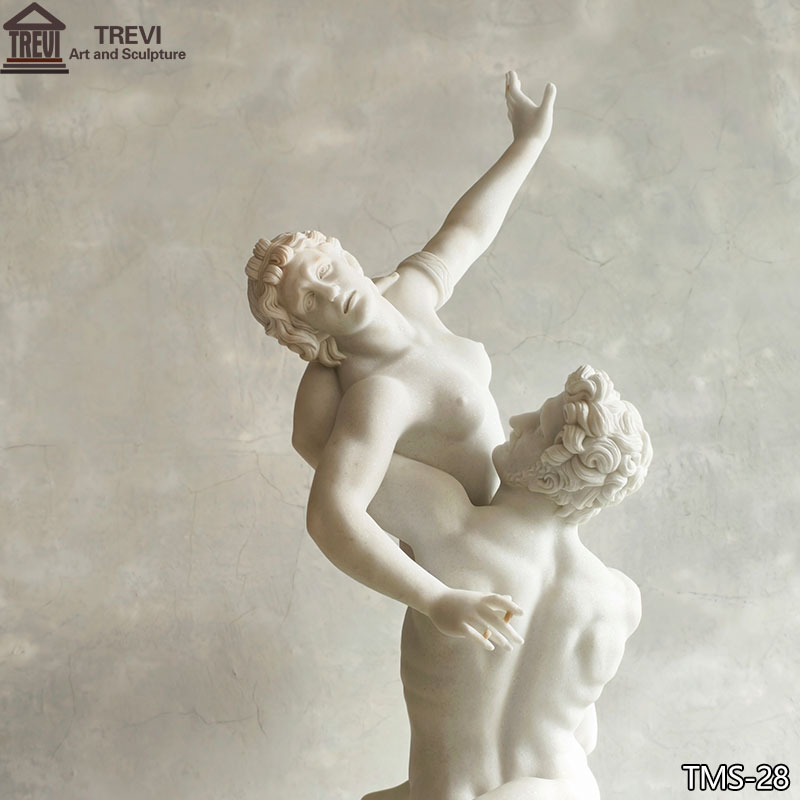 marble Abduction of a Sabine Woman Sculpture details