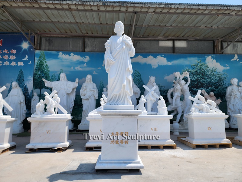6 Feet Marble St. Joseph And Baby