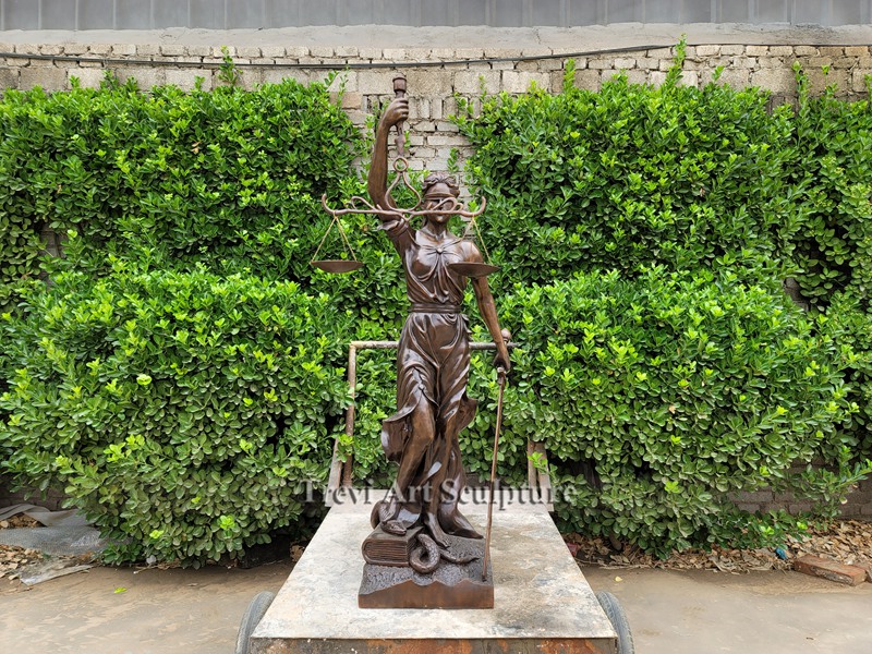 Bronze Lady Justice Statue
