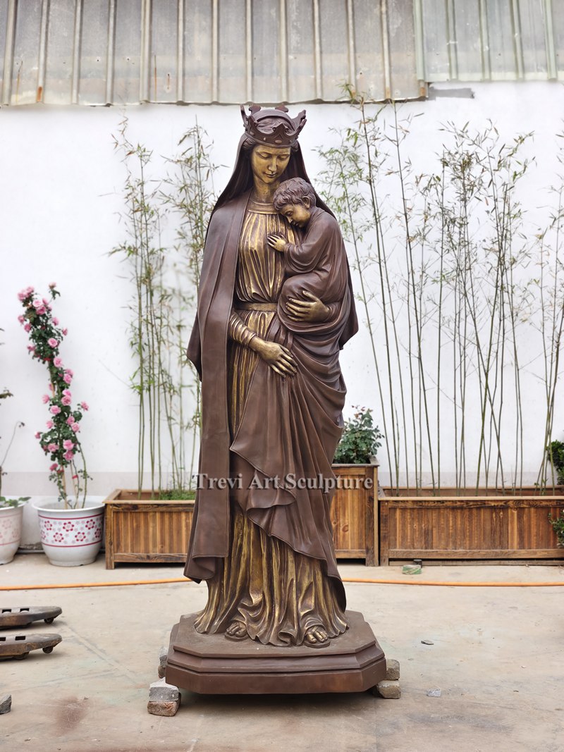 Bronze Life Size Our Lady Of Perpetual Help Statue