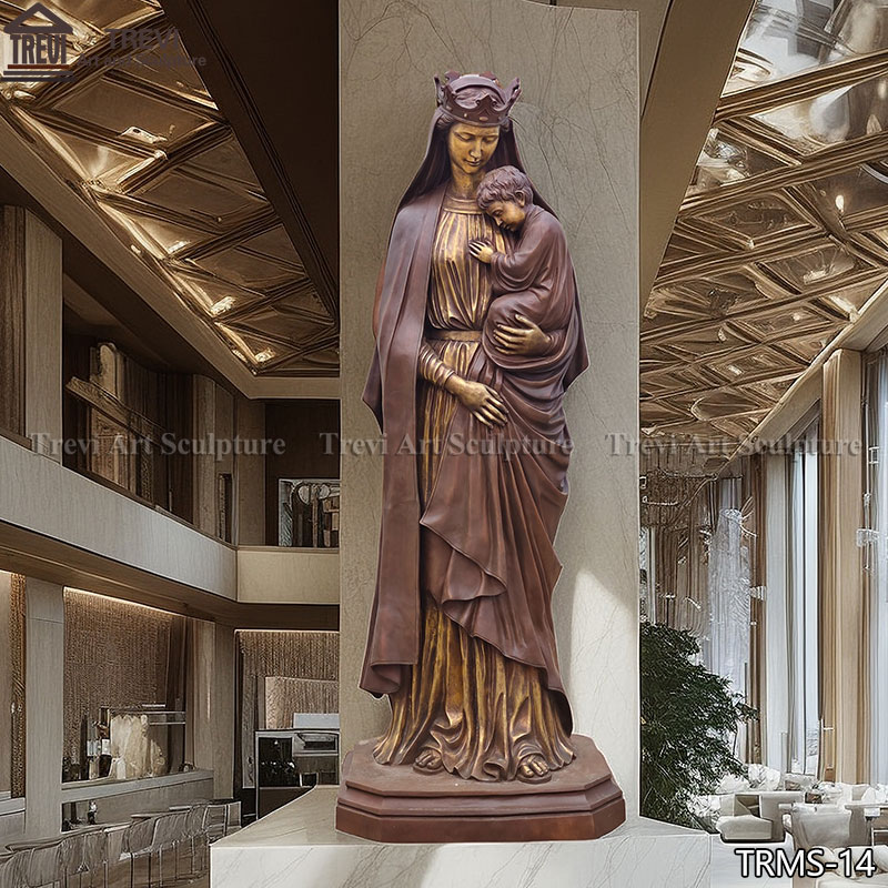 Bronze Life Size Our Lady Of Perpetual Help Statue