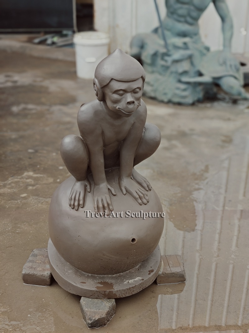 Bronze Monkey Fountain