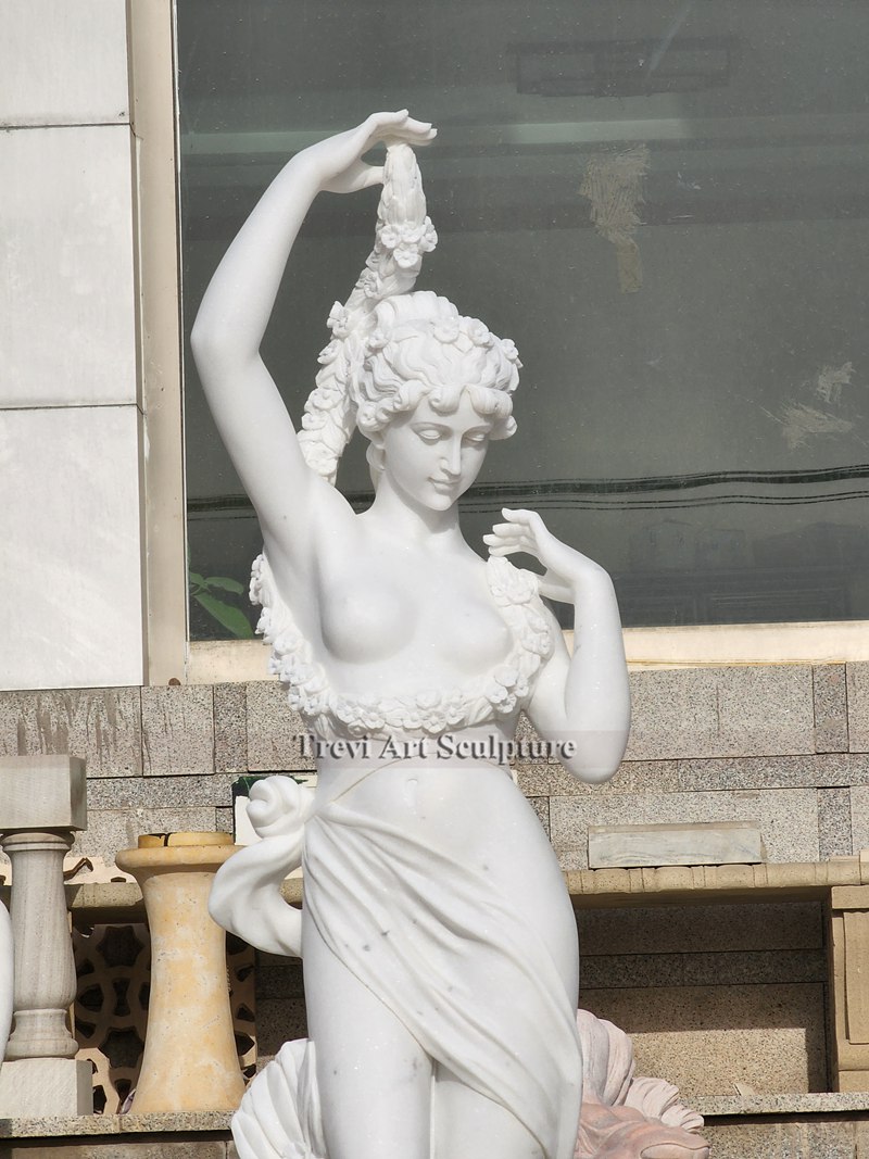 Marble Female Garden Statue