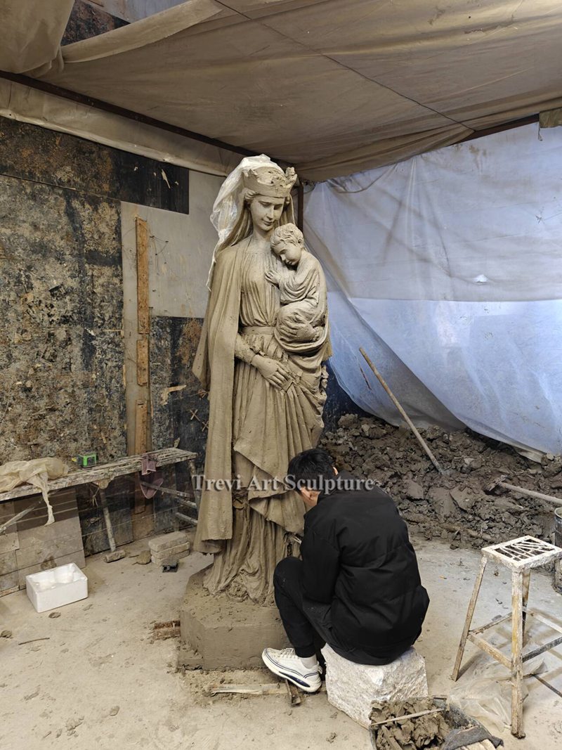 Our Lady Of Perpetual Help Statue clay model