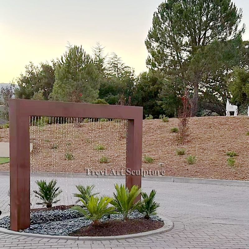 corten steel water fountain feedback