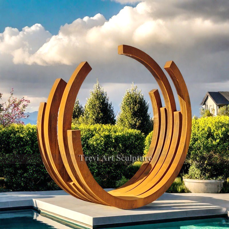 garden corten sculpture