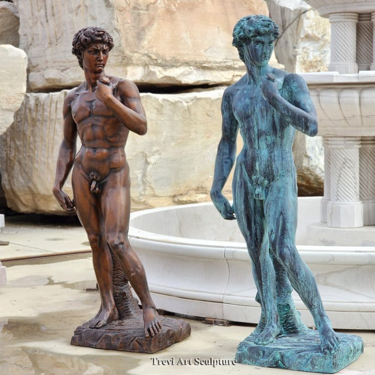bronze David statue