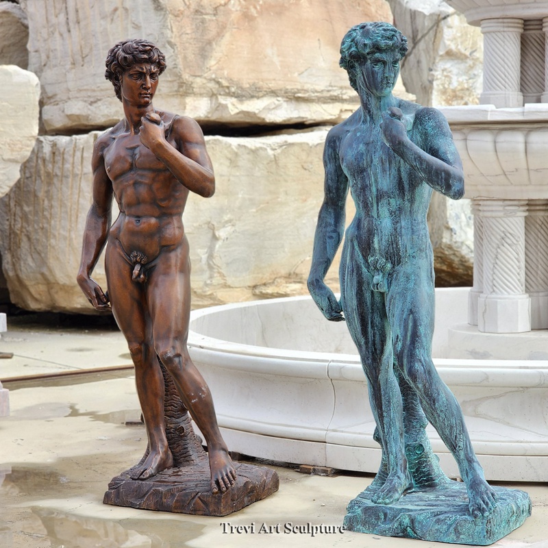 bronze David statue