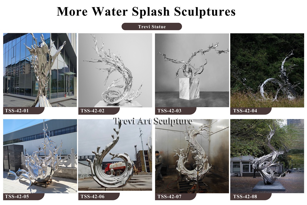 stainless steel splash sculpture designs