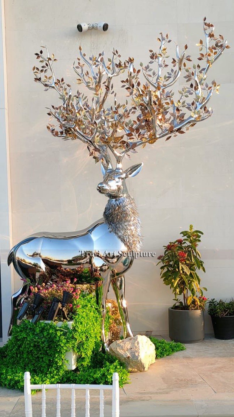 Stainless Steel Deer Sculpture feedback