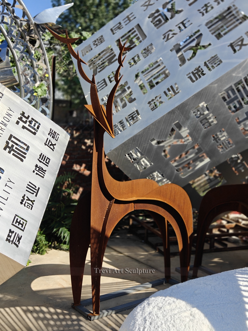 abstract deer statue