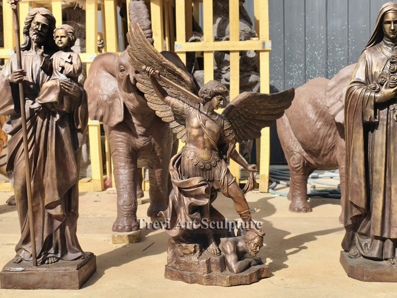 bronze religious statues
