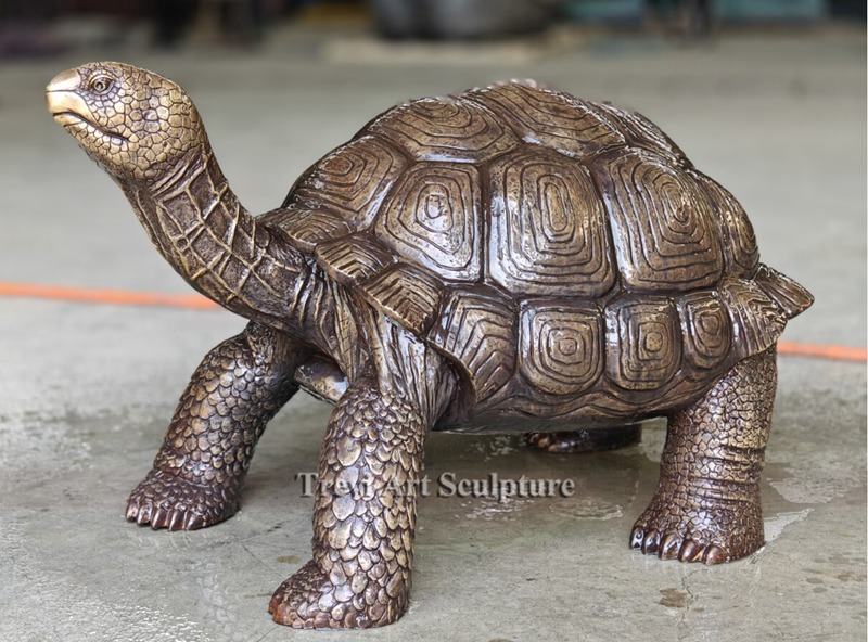 life size Bronze turtle