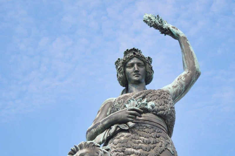 bronze bavaria statue