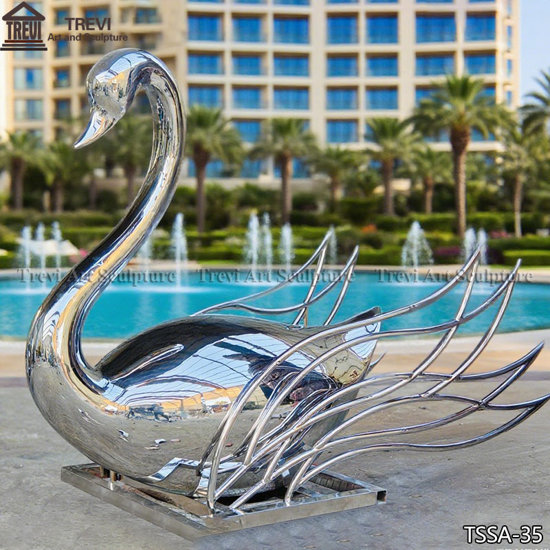 Swan Sculpture for poolside