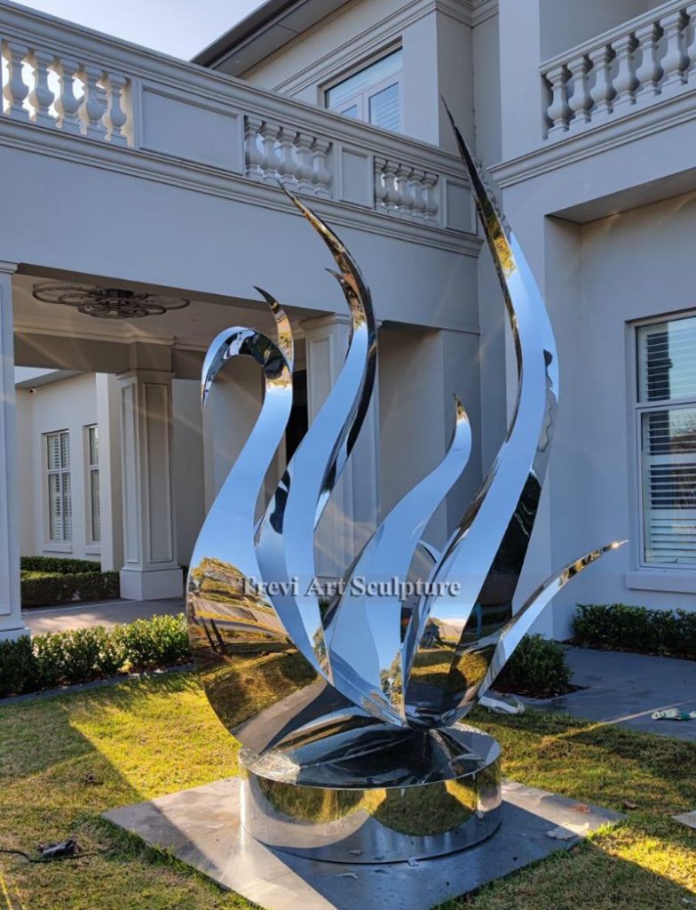 Stainless steel swan statue feedback