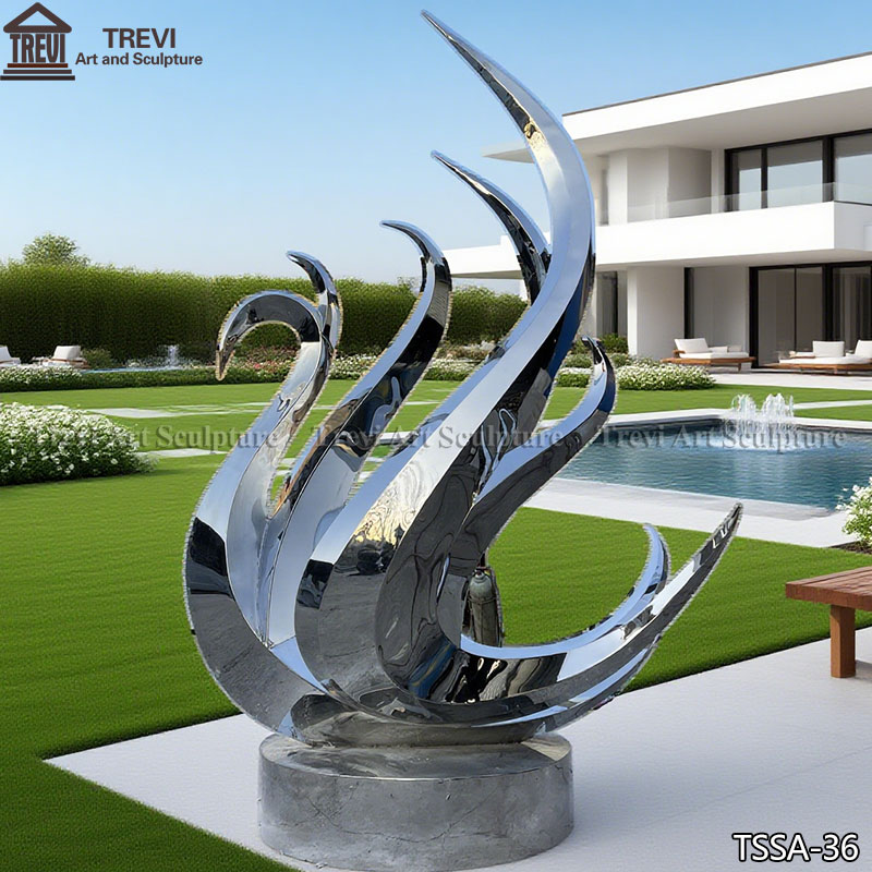 swan statue for garden