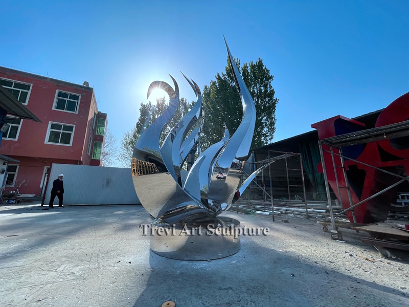 Large Stainless steel swan statue