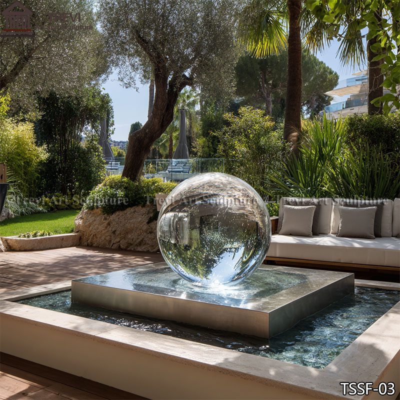 crystal ball fountain for garden
