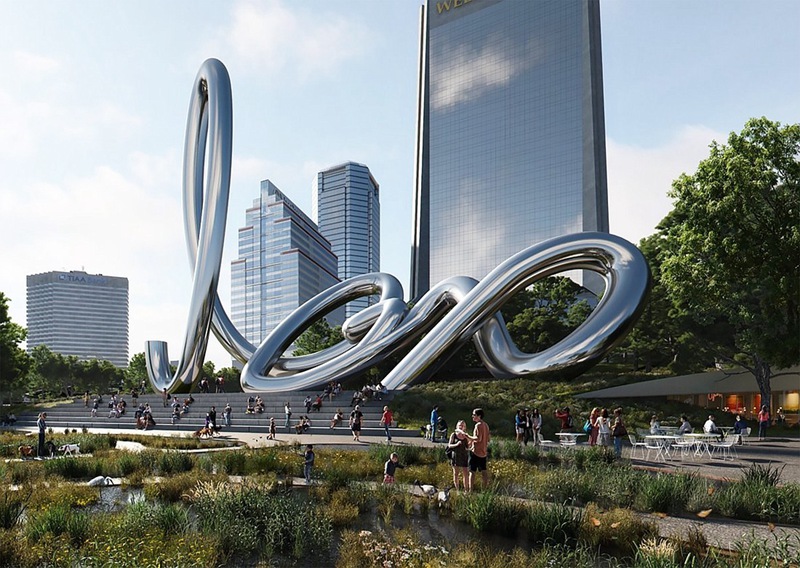 stainless steel Jax Sculpture