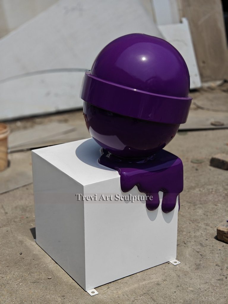 stainless steel lollipop sculpture