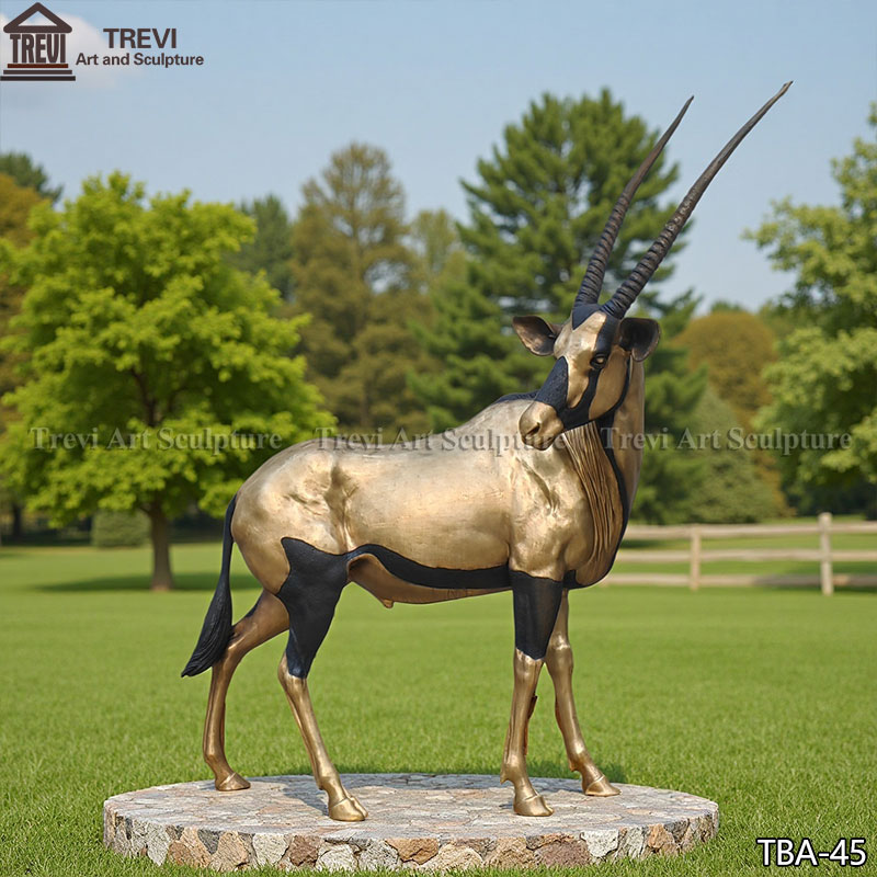 Bronze Antelope Sculpture for Outdoor