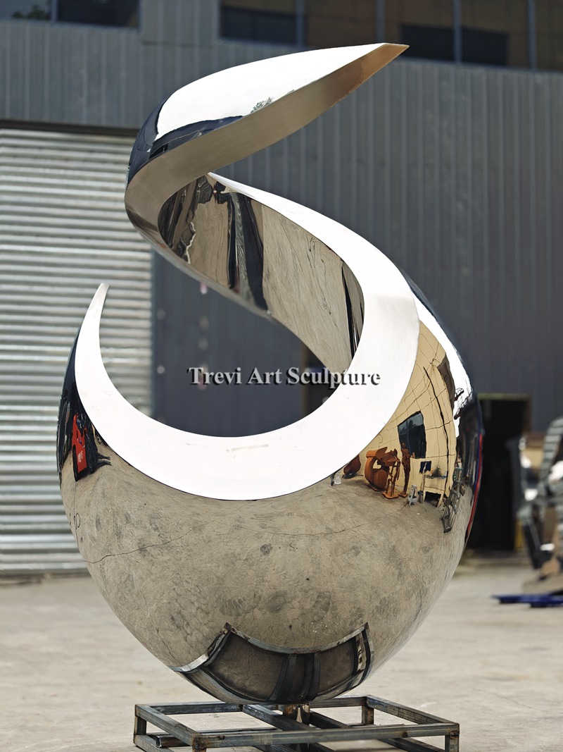 Stainless steel abstract art