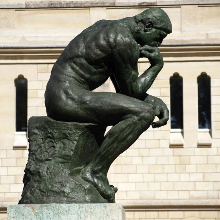 Thinker Auguste Rodin Museum garden Paris 1904