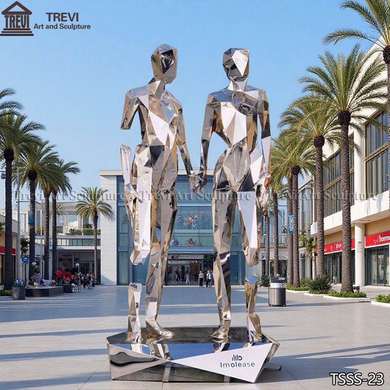 large statue broken but together