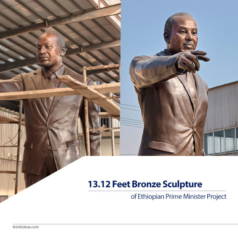 13.12 Feet Bronze Sculpture of Ethiopian Prime Minister Project